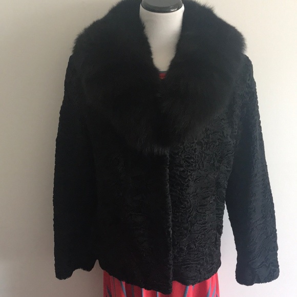 Persian Lamb Jacket with Fur collar